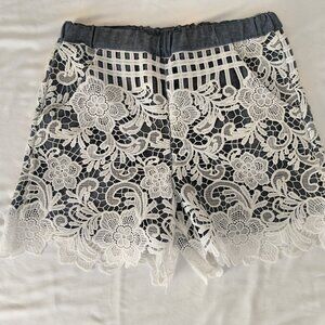 Julian Chang Lace Shorts Brand New Size S
